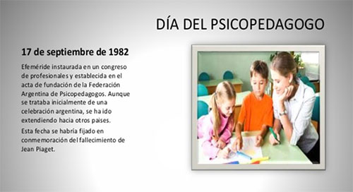 17 de septiembre: Día del Psicopedagogo/a