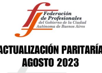 Actualización paritaria agosto 2023