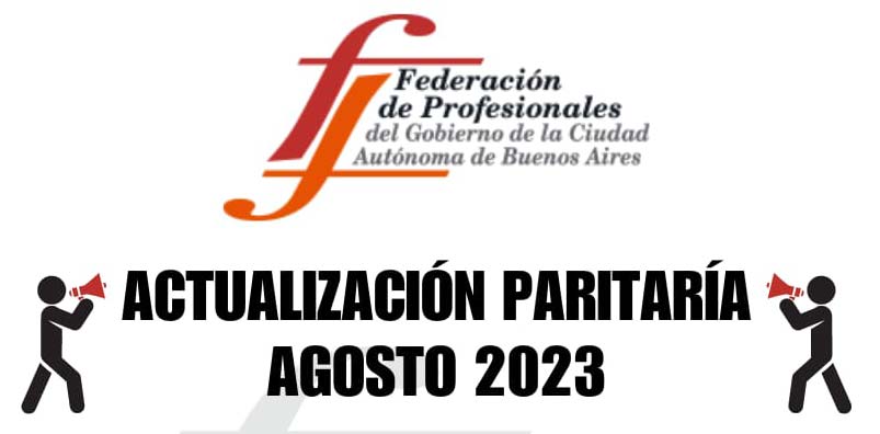 Actualización paritaria agosto 2023